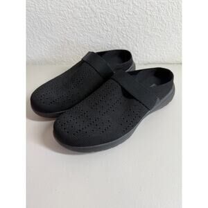 Skechers On The Go Flex Adapt Washable Knit Mules Womens 8 Black Goga Mat